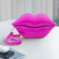 thumbnail image 2 of Corded Lips Telephones L andline Pink Home Telephones Cute Mouth Shape Wired Phone for Home,Office,Shops & Art Decor Cute Real Working Telephone Novelty Gift for Girls, 2 of 4