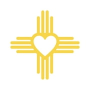 Zia Heart Symbol Sticker Decal Die Cut - Self Adhesive Vinyl - Weatherproof - Made in USA - Many Color and Sizes - nm love new mexico state flag sun