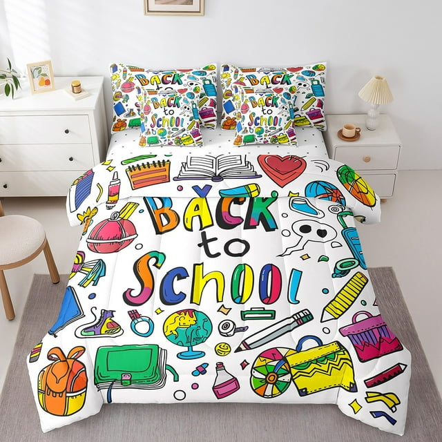 YST Ensemble de Couette Fournitures de Rentrée Scolaire, Peinture Colorée, 7 Pcs, Simple