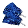 thumbnail image 6 of Farfi 2Pcs Cheerleading Pom Poms with Plastic Handle Colorful Metallic Foil Pom Poms for Cheerleader Spirited Sports Dance Cheer-up Props for Women Girls Cheerleading Captain (Silver), 6 of 13