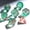 #Green Pink Mica Glitter, variant on Prismatic Realm Resin Dice Set for DND – 7pc Polyhedral Set with Glitter & Foil – Stunning and Cool RPG Dice for Dungeons & Dragons, and other TTRPGs – Unique Natural Distribution