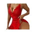 thumbnail image 3 of Conjunto de ropa interior sexy con tirantes de encaje y falda bordada de malla 4377s-, 3 of 5