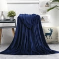 thumbnail image 2 of LSLJS Fleece Throw Blanket - Flannel Solid Color Microfiber Plush Blanket Thicken Soft Skin-Friendly Warm Nap Blanket Lightweight Bedding Car Blanket for All Season Suit for Sofa Couch Bed(39"x59"), 2 of 3