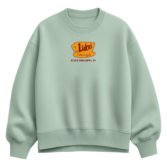 Gilmore Girls - Luke's Diner Oversized Fleece Crew Sweatshirt