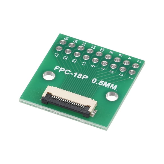 Uxcell FFC FPC PCB Converter Board 18 Pin 0.5mm Pitch to DIP 2.54mm Single Side