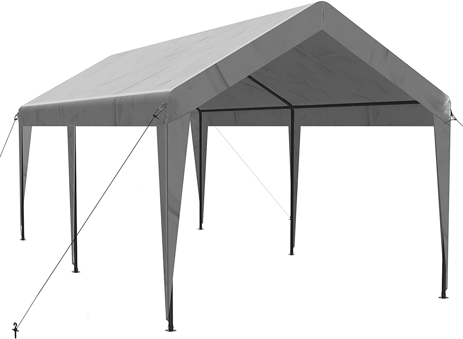Quictent Heavy Duty Carport Canopy Outdoor PE Cover Garage Car Shelter 10x20 FT 