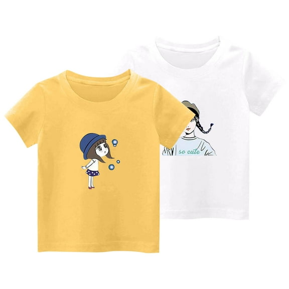 Bixock Summer Casual Tops for Toddler,Short Sleeve Shirt for Boys and Girls,Shirts for Kids Boys and Girls Short Sleeve Crew Neck Heart Print 2PC Set Casual Summer Tops