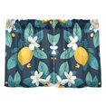 thumbnail image 7 of Yayeee Kitchen Curtains Tier Pair Light Filtering 27"x36" Rod Pocket Short Cafe Window Panel, Lemon Leaves, 7 of 7