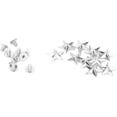 thumbnail image 1 of ZOUSSIQI Star Shape Rivet, Zinc Alloy Star Rivet, Screws Rivet Studs, for Shoes Bags Clothing Decoration(14mm Convex Silver) CA919-19421, 1 of 7
