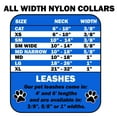 thumbnail image 2 of Dog Supplies Diagonal Dots Nylon Collar Baby Blue Medium, 2 of 3