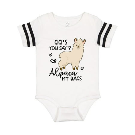 

Inktastic Gigi s You Say Alpaca My Bags Gift Baby Boy or Baby Girl Bodysuit