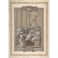 thumbnail image 3 of Ciro Ferri 18x24 Black Modern Framed Museum Art Print Titled - The Last Supper (1634-89), 3 of 5