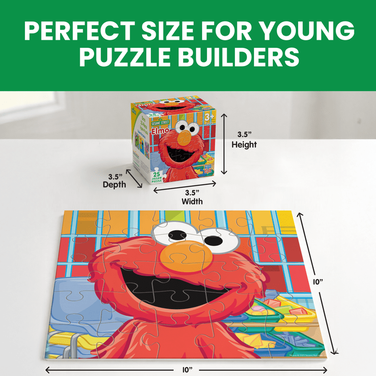 MasterPieces, Sesame Street Puzzle, 25-Piece, Elmo's Fun Day