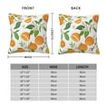 thumbnail image 4 of YFYANG Square Decorative Throw Pillow Case (Without Pillow Insert), Watercolor Orange Flower Pattern Bedroom Sofa Car Cushion Cover, 26"x26", 4 of 9
