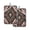 Retro Style Shape Pattern, variant on 2 Pack Pot Holders for Kitchen Heat Resistant Hot Pads Sets for Cooking Baking Intricate Brown Batik Pattern