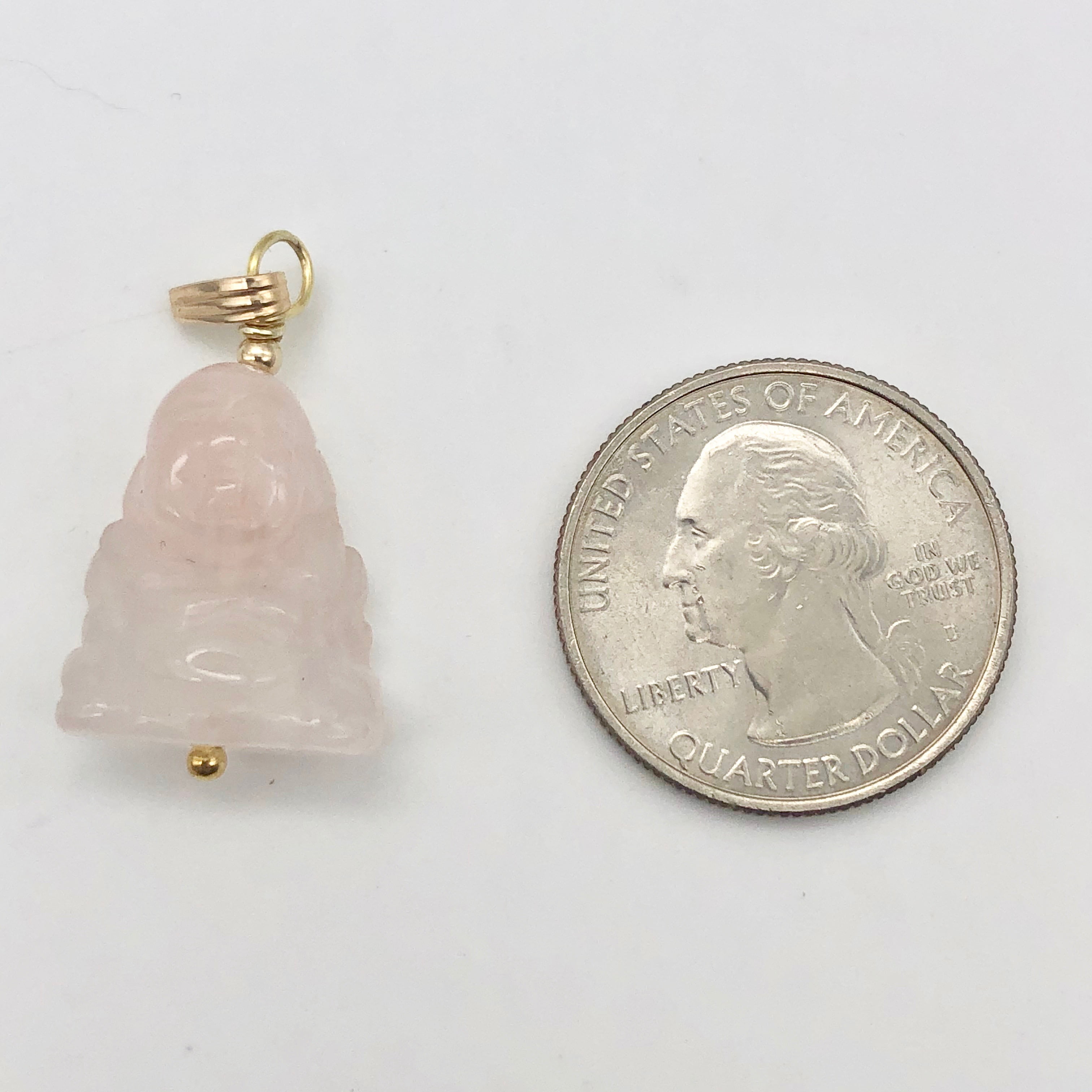 Rose quartz deals buddha pendant