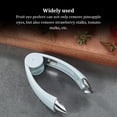 thumbnail image 4 of Ounissouiy Peladores de ojos de piña, rebanador de de acero inoxidable, pinza para café, Hotel, cocina, utensilios de cocina, accesorios para pelar Cocina y Comedor Gris Ounissouiy HA065275-03B, 4 of 6