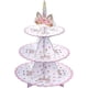 thumbnail image 1 of (30*35 cm) Soporte para cupcakes de unicornio Soporte para cupcakes de cartón de 3 niveles para baby shower Fiesta de cumpleaños infantil Fiesta temática, 1 of 5