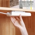 thumbnail image 4 of IFANLANDOR 5 Pcs Support de Multiprise Blanc Support de Prise Auto-Adhésif pour Organisation de Bureau, 4 of 8