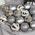thumbnail image 3 of Bolas de Navidad Wosthever 16 Uds plástico Inastillable decoraciones rojas y blancas, 3 of 6