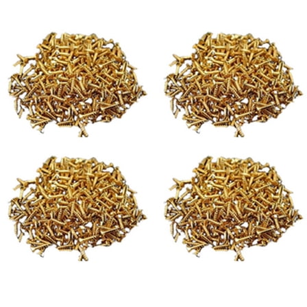 120Pcs New Gold Pickguard Screws for / Electric Guitar Bass
