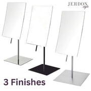 Jerdon Rectangular Tabletop Vanity Mirror - Makeup Mirror with 3X Magnification - Polished Chrome Finish - 5 by 8 - Model JP358C