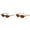 Brown,Light Brown, variant on 2/3Pcs 6x1.6 Inch Oval Sunglasses for Women, Lightweight Narrow Shades UV Protection Sun Glasses, Oval Cat Eye Sunglasses for Women