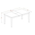 thumbnail image 4 of East West Furniture Nicoli 5-piece Wood Table and Dining Chairs in Cherry, 4 of 4
