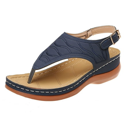 

IKemiter Flip Flops for Women Summer Casual Comfortable Wedge Sandals