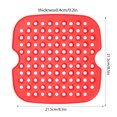 thumbnail image 4 of Fyeme Reusable Silicone Air Fryer Basket Mats Reusable Square Round Non Stick Heat Resistant Steamer Grill Pad Liners BPA Free Air Fryer Accessory for Baking Steaming Cooking, 4 of 8