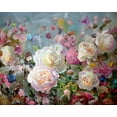 thumbnail image 2 of Kopania, Zbigniew 18x15 White Modern Wood Framed Museum Art Print Titled - Peonies and Butterflies, 2 of 4