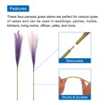 thumbnail image 4 of Unique Bargains 4Pcs Faux Pampas Grass 35.4' Tall 9 Branches Artificial Reed Fluffy Stems for Home Kitchen Vase Purple, 4 of 7