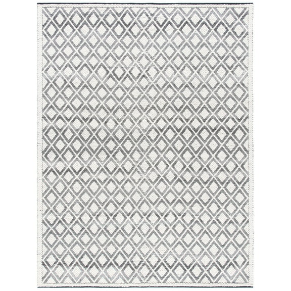 SAFAVIEH Natura Taneka Diamond Area Rug, Ivory/Black, 8' x 10'