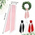 thumbnail image 2 of Wall Hangs Wreath Sash For Front Door Cotton Wreath Satin Sash Garland Ribbon Accessories WreathSash For Front Door Holiday For Wreaths Yard Doorway Indoor Outdoor Bow Bridal Shower H, 2 of 7