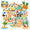 3A, variant on 35pcs-50pcs Tropical Stickers Summer DIY Stickers Cute Beach Stickers for Luggage Fridge