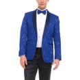 thumbnail image 4 of Adam Baker Men's Floral Paisley Shawl Lapel Tuxedo Jacket Matching Bow Tie Included, 4 of 4