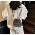 thumbnail image 5 of Sdmnsg-T Vintage Denim Bucket Crossbody Bag, Drawstring Bow Small Shoulder Purse, Adjustable Strap Casual Sling Handbag for Daily Outing Travel, 5 of 5
