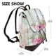 thumbnail image 2 of Balery Vintage Wood with Floral Mochila de Cuero para Mujeres, Gran Capacidad, Bolsa de Viaje Multifuncional, Mochila de Cuero y Bolsa de Hombro para Mujeres, 2 of 4
