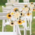 thumbnail image 4 of Juego de flores artificiales, para decoración de boda, ramo de novia, centros de mesa, decoración de flores, decoración del hogar, 4 of 5