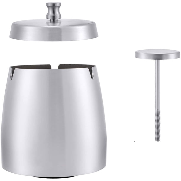 Cenicero, acero inoxidable con tapa MFZFUKR 17cm*12cm*10cm