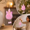 thumbnail image 5 of Boovnll Christmas Ornaments 6 Pcs, Plush Christmas Tree Decorations with Knit Hat and Winged Doll Pendants, Xmas Hanging Ornaments for Home Holiday Decor, 5 of 7