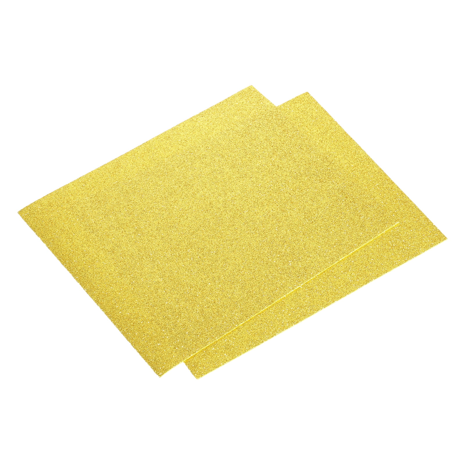 Glitter EVA Foam Sheets Gold Tone 10.8x8.4 Inch 1.5mm for Arts Crafts