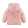 thumbnail image 3 of AUNVITO 2025 Trendy Toddler Kids Boys Girls Cute Solid Color Cute Winter Thick Casual Keep Warm Hooded Coat Jacket, 3 of 3