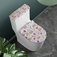 thumbnail image 2 of FORUDESIGNS School Bus Apple Pencil Pattern Toilet Lid Cover Set of 2, Comfortable Bathroom Toilet Protector, Machine Washable Seat Covers Fits Most Size Toilet Lids, Gifts for Family, 2 of 8