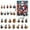 B, variant on Christmas Countdown Calendar 2025 - Advent Calendar 2D Flat Acrylic Snowman Ornaments Surprise Calendar, 24-Day Calendar Holiday Gift Box for Family And Friend