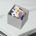 thumbnail image 5 of JilgTeok 1 Packs Space Saving Clothes Storage Bins Foldable Clothing Organizer for Dresser Drawers Tshirts Bedroom Closet Flat Pack Container 5.51x5.51x4.72in, 5 of 5