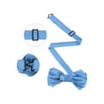 thumbnail image 4 of INSPIRE CHIC Men's Pre-tied Bow Ties Double Layered Adjustable Solid Color Bow Tie Sky Blue, 4 of 4