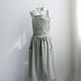 thumbnail image 1 of Altsales Women Cross Back Apron Japanese Housework Cooking Baking Wrap Cotton Blended Pleated Dress, 1 of 2