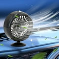 thumbnail image 2 of Car Vent Fan, Rechargeable Car Conditioning Vents Fan, Quick Cooling Fan, Portable Cooling Clip Fan, Car Multifunction Fan, USB Interface Car Small Fan for Travel Camping Gym, 2 of 6