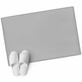 thumbnail image 2 of Grey 2x3 Door Mat Rug, Farmhouse Solid Gray Color Modern Art Non-Skid Rubber Backing Large Rectangle Rugs - Living Room Bedroom Home Office, Indoor Floor Mat Carpets Washable Rug, 2 of 9